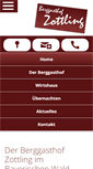 Mobile Screenshot of berggasthof-zottling.de